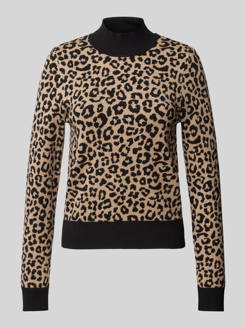 Vero Moda Regular fit gebreide pullover van viscosemix met geometrisch motief, model 'ARIA'