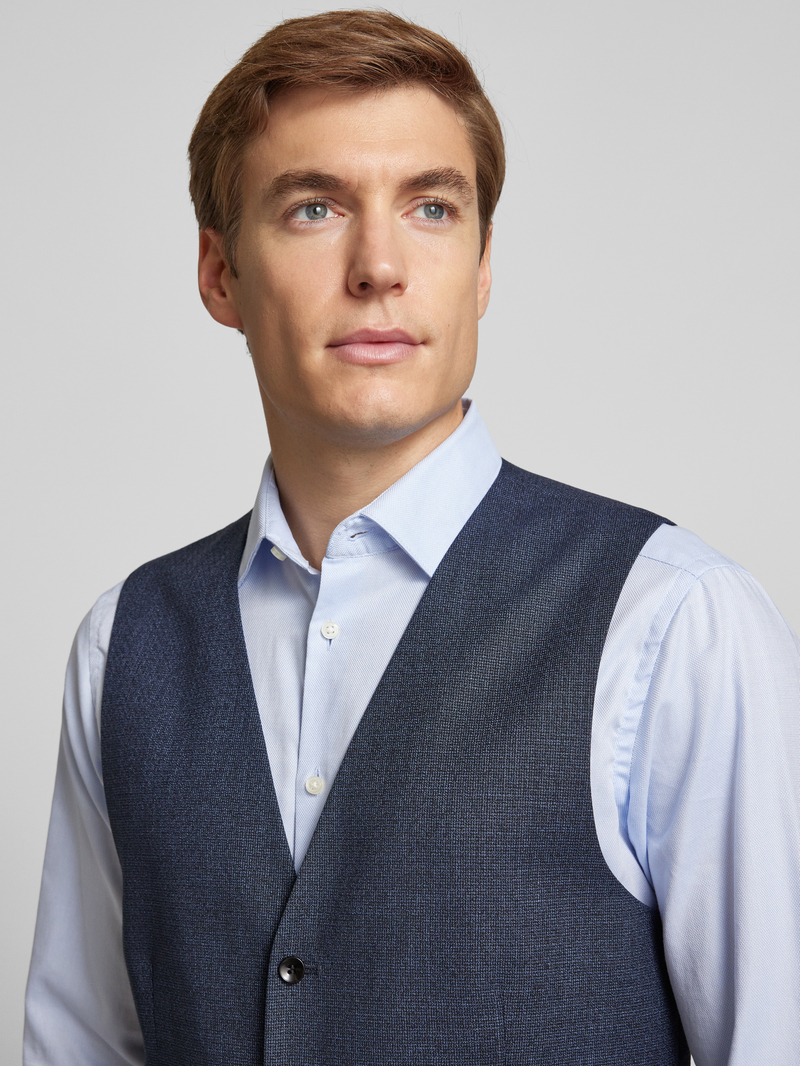 Strellson Bodywarmer van viscose met V-hals model 'Gyl'