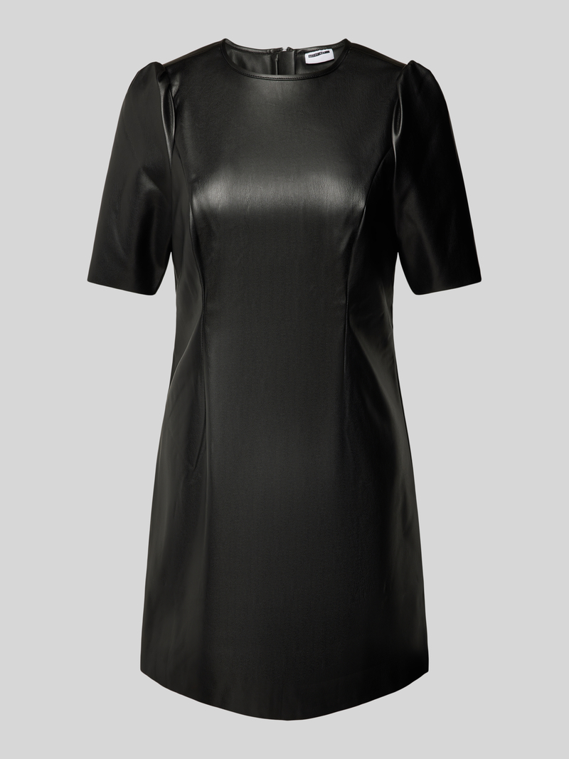 Noisy May Mini-jurk in leerlook model 'HILL'