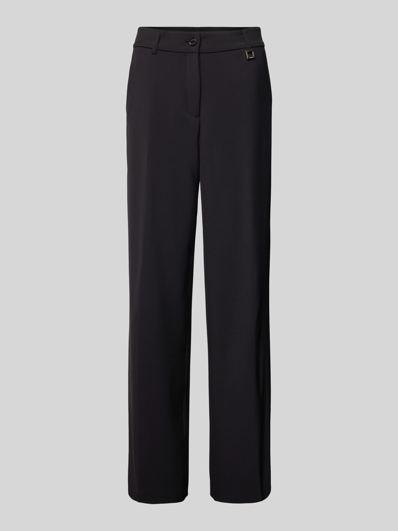 Joop! Wide leg stoffen broek met labelapplicatie