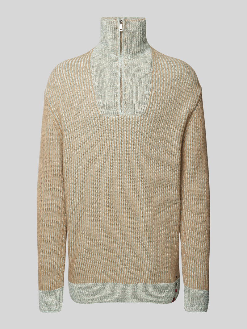 Scotch & Soda Gebreide pullover met opstaande kraag