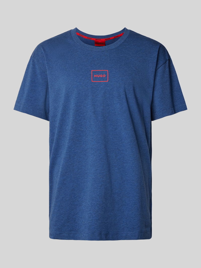 HUGO T-shirt met labelprint model 'Laze'