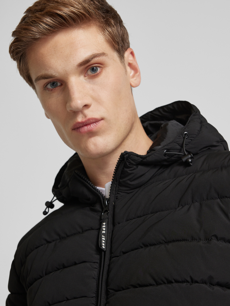 Pepe Jeans Gewatteerd jack met ritszakken model 'Tomek'
