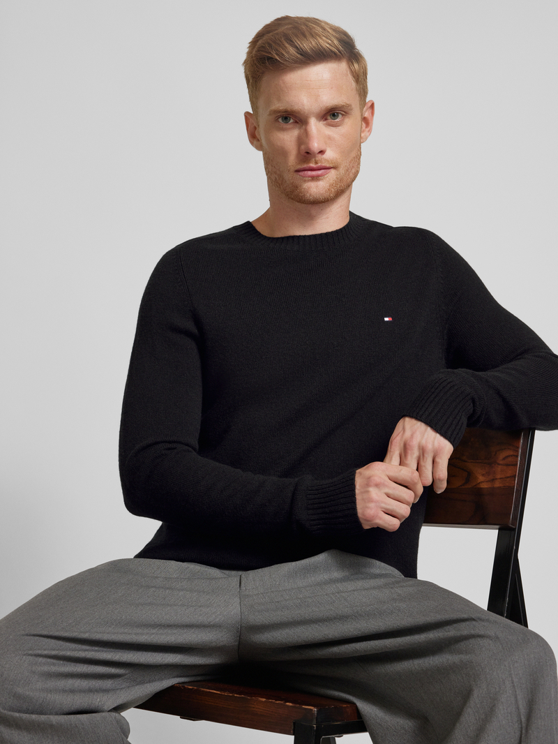 Tommy Hilfiger Wollen pullover met logostitching