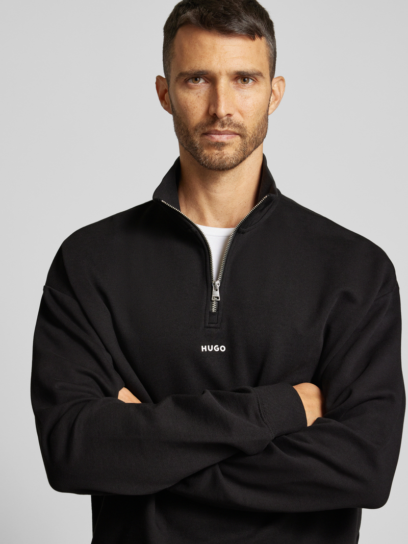 HUGO Sweatshirt met schipperskraag model 'Durty'