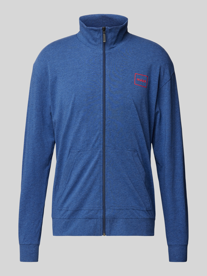 HUGO Sweatjack met labelprint model 'Laze'