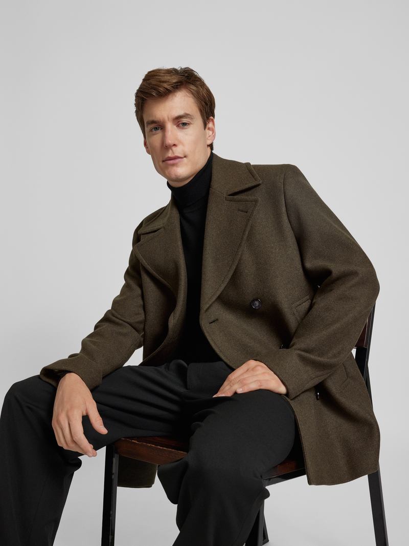 Boss Trenchcoat met reverskraag model 'Clay'