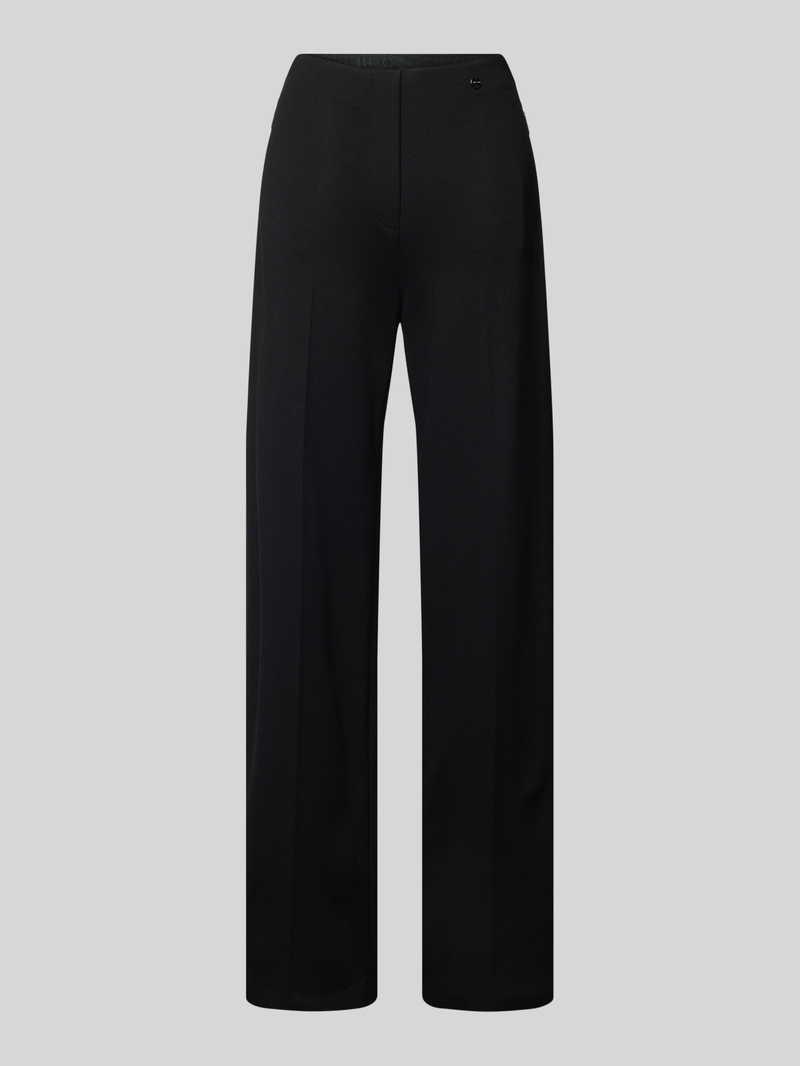 Marc Cain Regular fit stoffen broek met persplooien