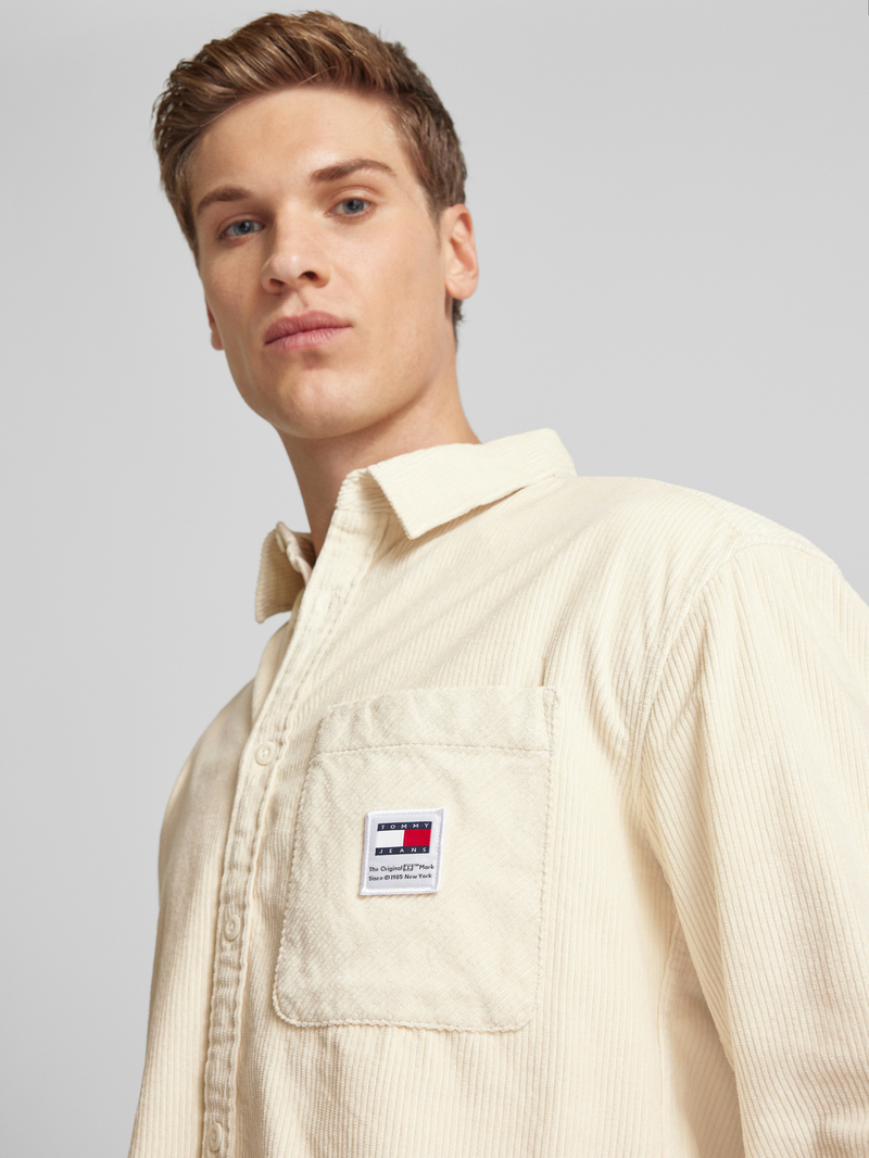 Tommy Jeans Relaxed fit vrijetijdsoverhemd met kentkraag en borstzak