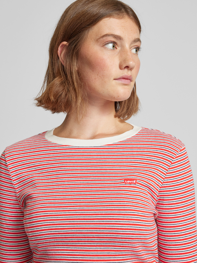 Levi's Shirt met lange mouwen en labelpatch model 'ESSENTIAL'