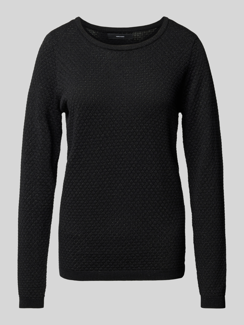 Vero Moda Regular fit gebreide pullover met effectgaren model 'CARE SHINE'