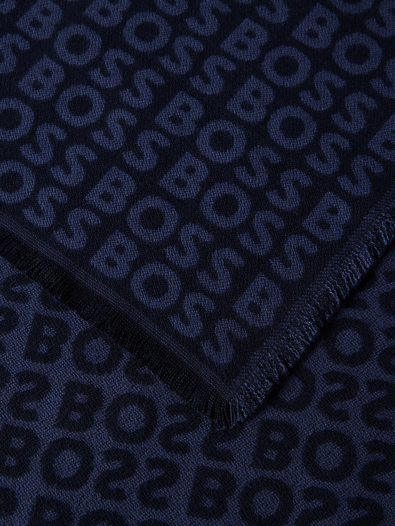 Boss Sjaal van viscose met labeldetail model 'Tadic'