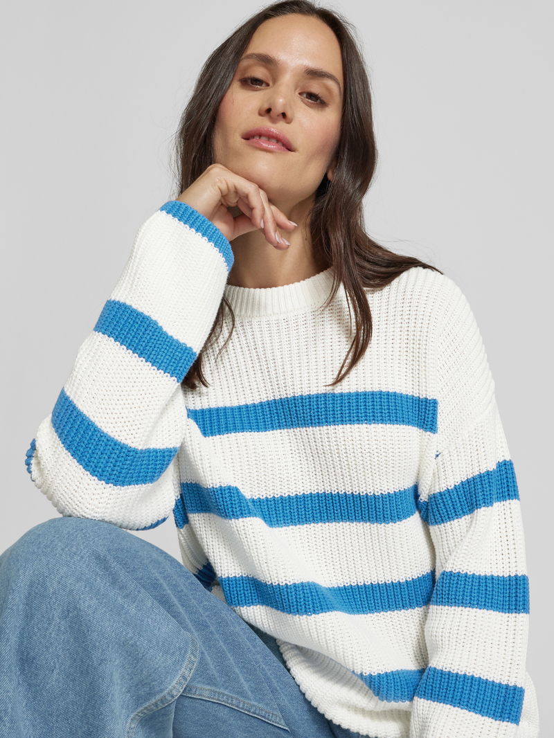 Selected Femme Gebreide pullover met extra brede schouders model 'BLOOMIE'