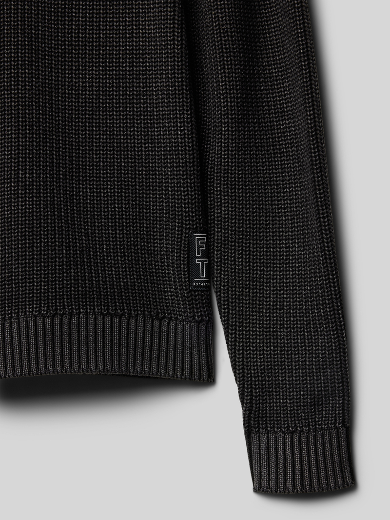 s.Oliver RED LABEL Regular fit gebreide pullover in gemêleerde look van puur katoen