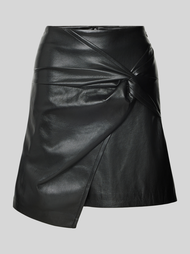 Guess Minirok in leerlook met knoopdetail model 'LAURE'