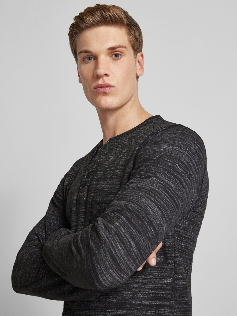 Blend Shirt met lange mouwen en knoopsluiting