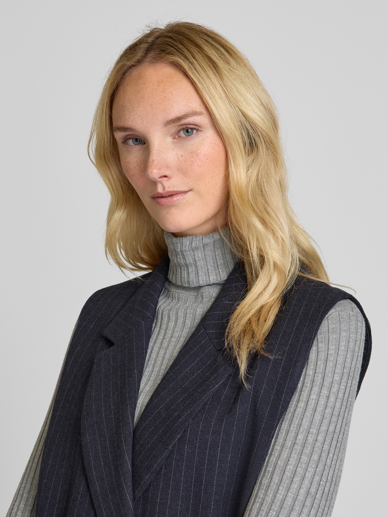 Soyaconcept Knielange jurk met reverskraag model 'Isabelle'