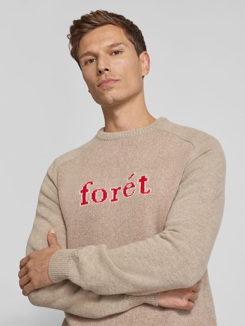 Forét Wollen pullover met ronde hals model 'MEADOW'