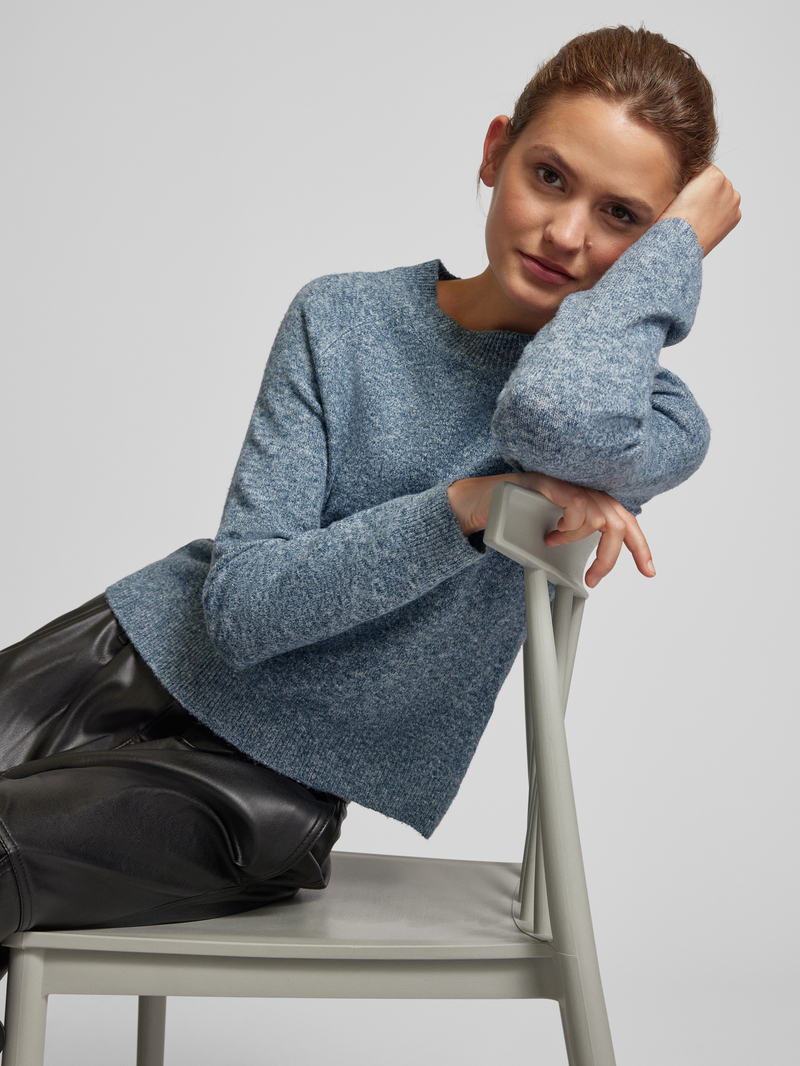 Only Gebreide pullover met ronde hals model 'RICA'