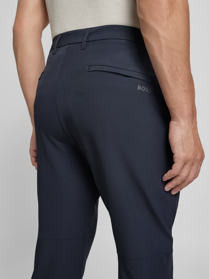 BOSS Green Regular fit stoffen broek met steekzakken model 'Commuter'