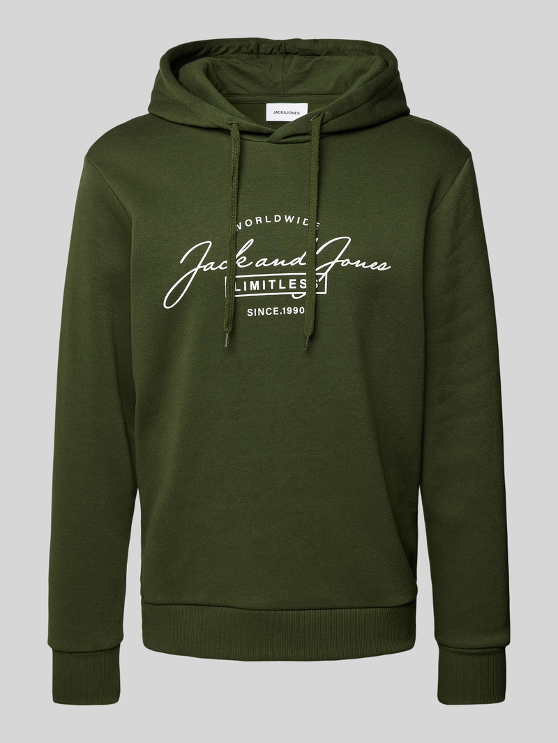jack & jones Hoodie met labelprint model 'FERRIS'