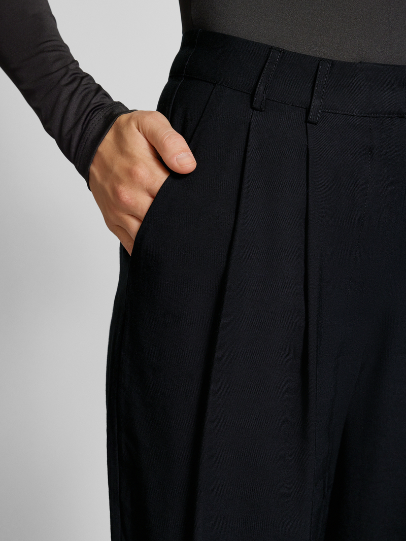 LeGer by Lena Gercke Wide leg stoffen broek met bandplooien model 'Draco'