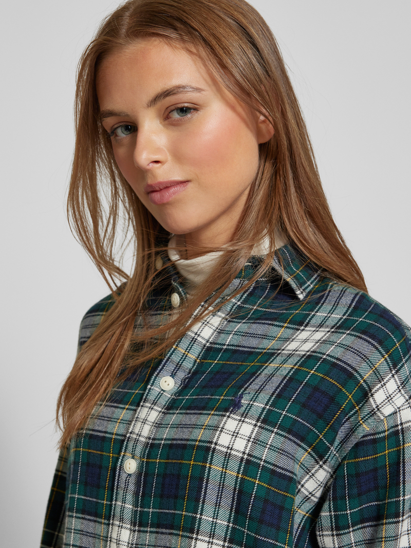 Polo Ralph Lauren Overhemdjurk met logostitching