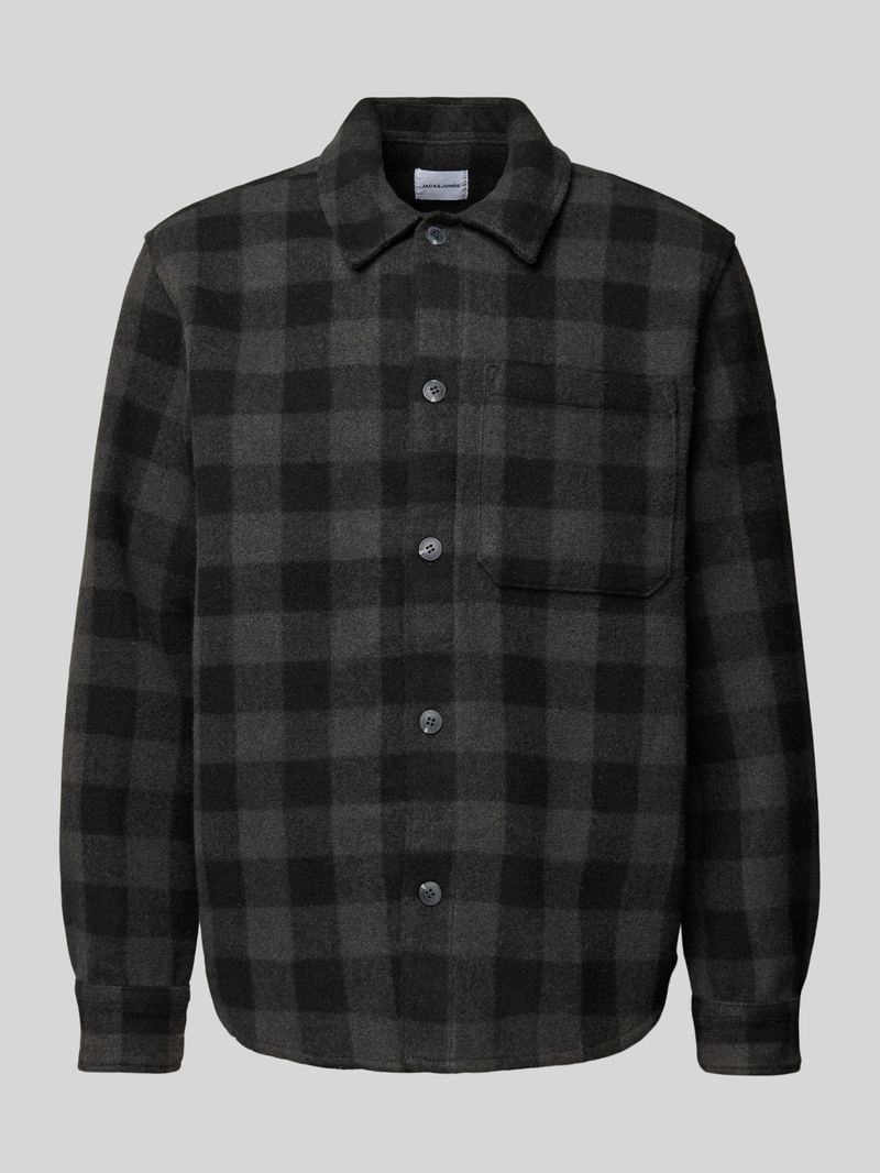 jack & jones Regular fit overhemdjack met borstzak