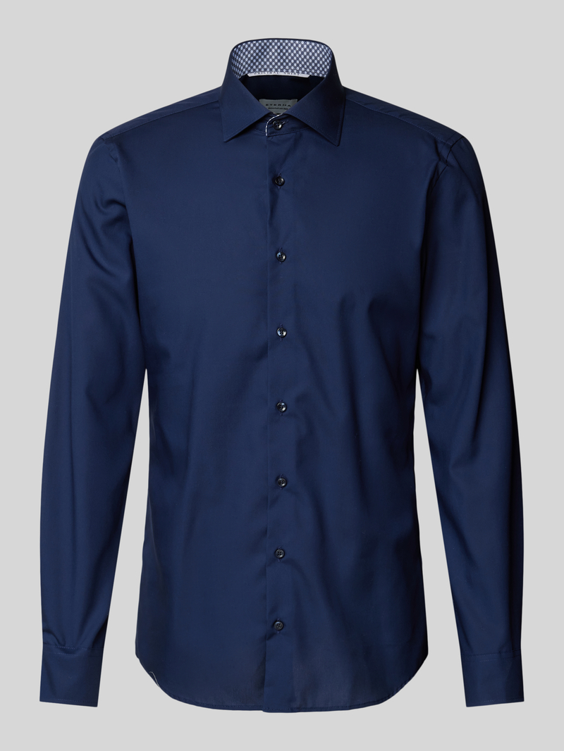 Eterna Slim fit zakelijk overhemd met kentkraag