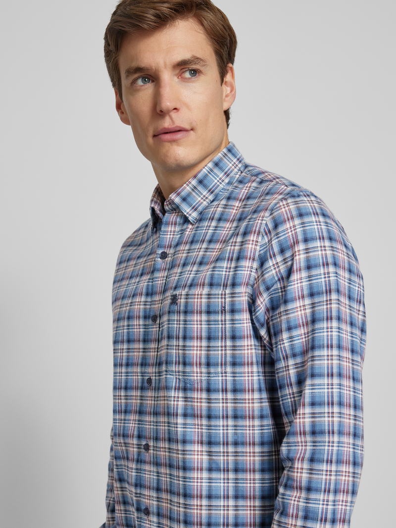Lerros Regular fit vrijetijdsoverhemd met borstzak