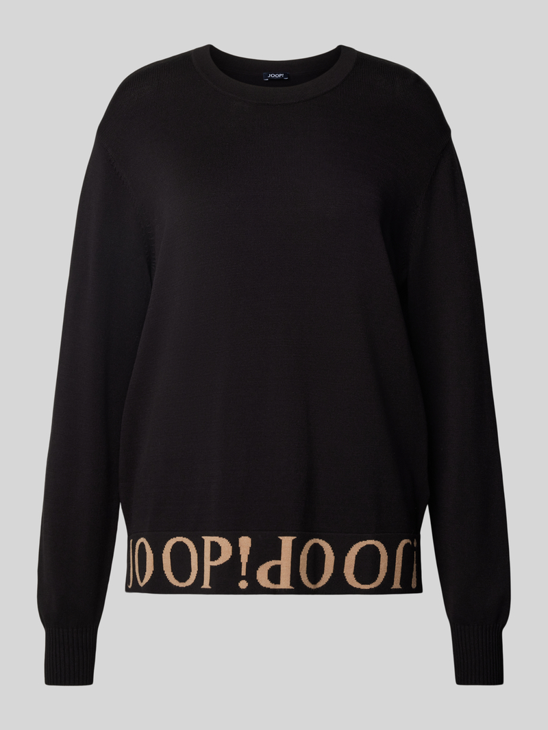 Joop! Gebreide pullover met ronde hals