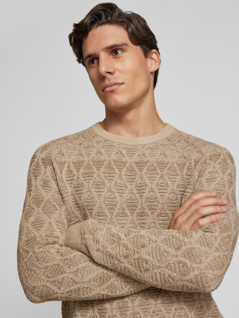 Jack & Jones Premium Gebreide pullover met ribboorden model 'EDDIE'