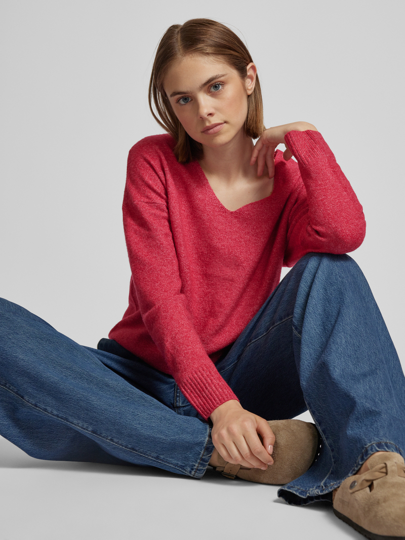 Only Pullover met V-hals model 'RICA'