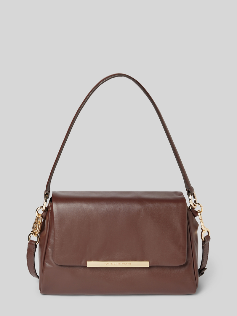 Tommy Hilfiger Leren handtas met labelopschrift model 'PLAQUE'