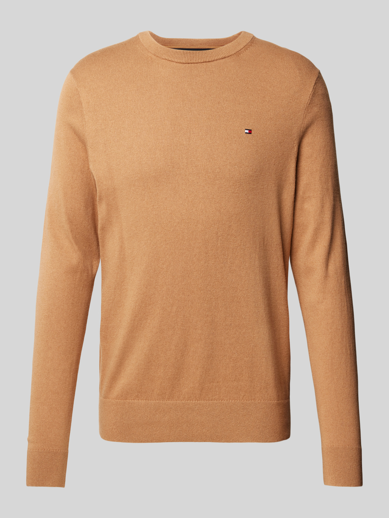 Tommy Hilfiger Gebreide pullover met logostitching model 'PIMA'