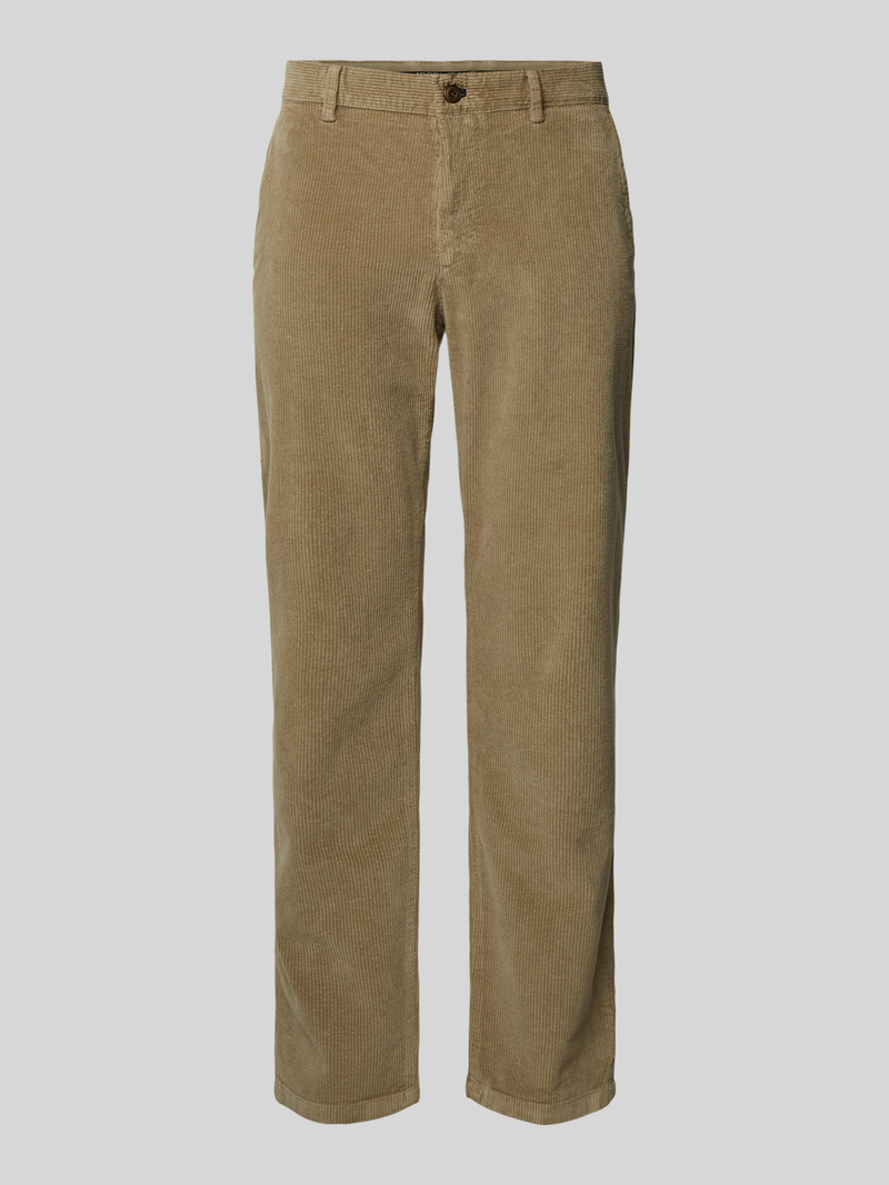 JOOP! JEANS Modern fit corduroy broek met riemlussen model 'Matthew'