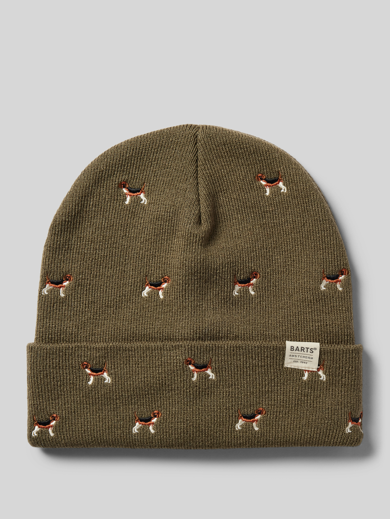 Barts Beanie met labeldetail model 'VINSON'