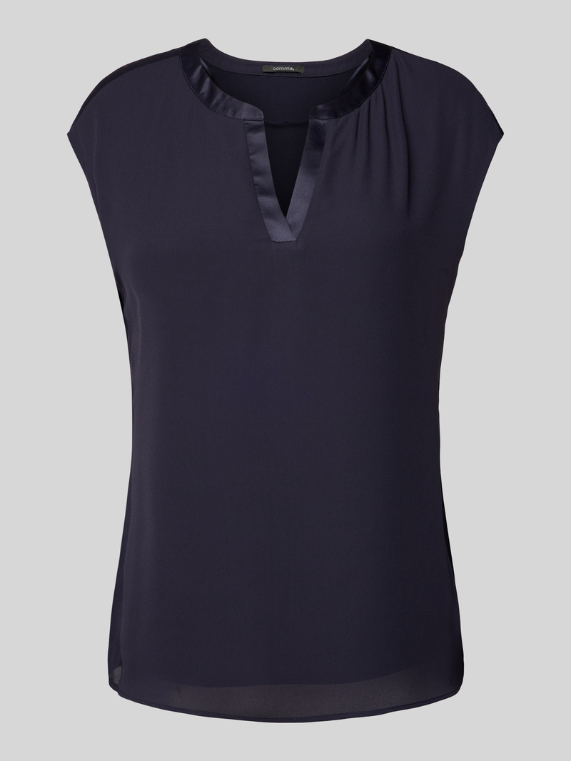 comma T-shirt met V-hals