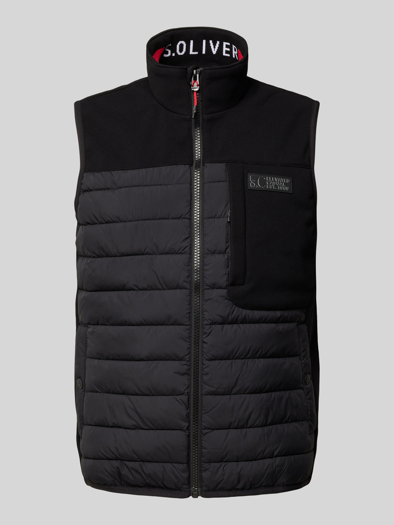 S.Oliver RED LABEL Regular fit bodywarmer met contrastdetails