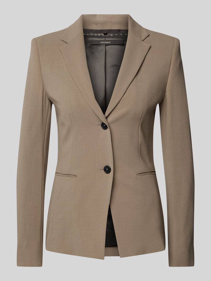 Windsor Wollen blazer met paspelzakken