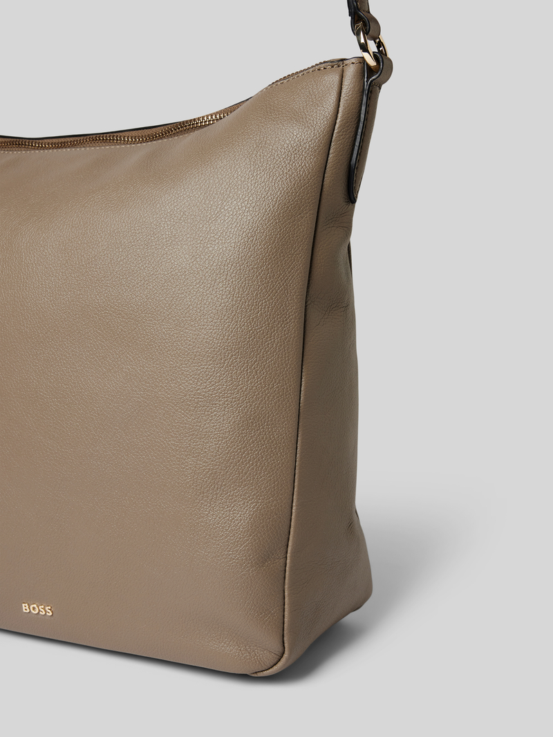 Boss Leren handtas met labelapplicatie model 'Alyce'
