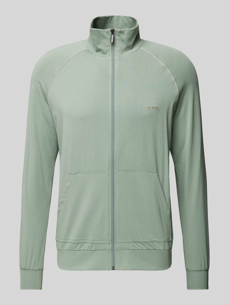 Boss Sweatjack met labelstitching model 'Mix&Match'