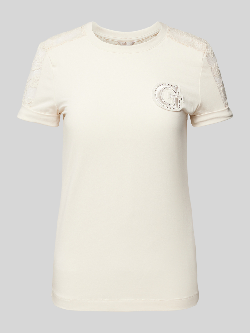 Guess T-shirt met labelmotief