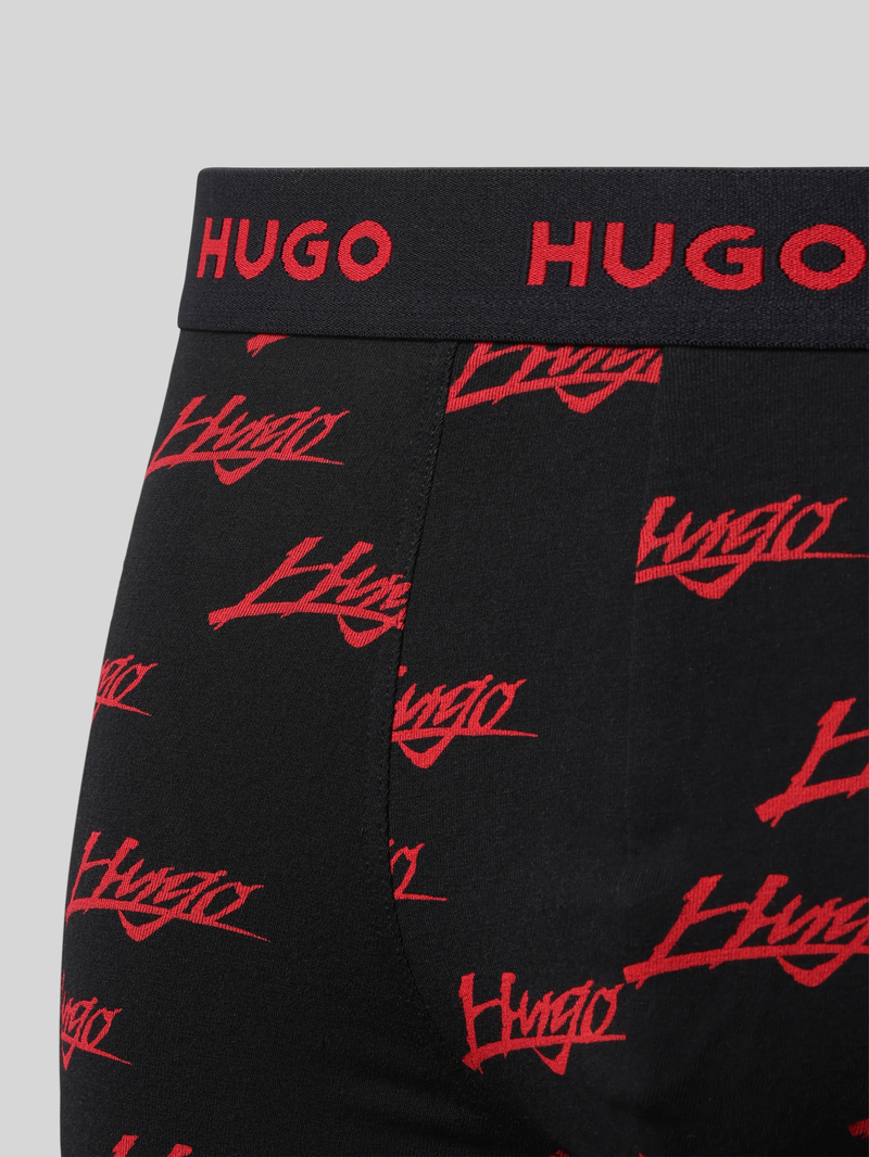 HUGO Boxershort met band met label in een set van 3 stuks