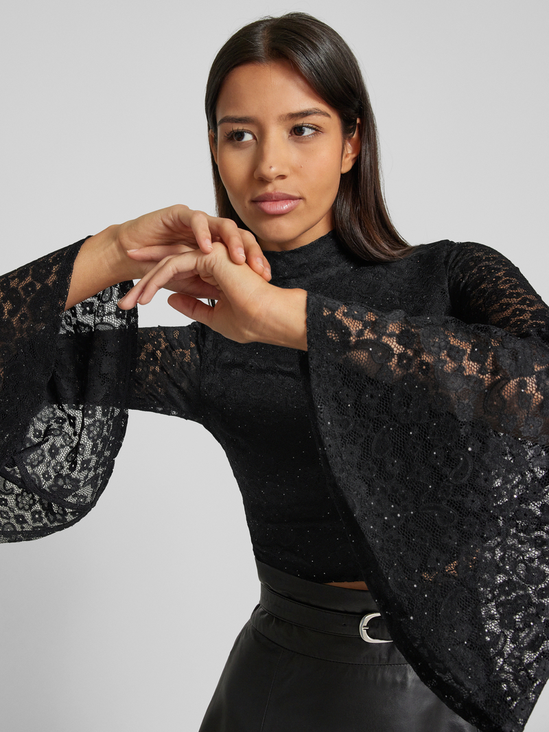 Guess Slim fit blouseshirt met klokmouwen model 'DOMINIQUE'