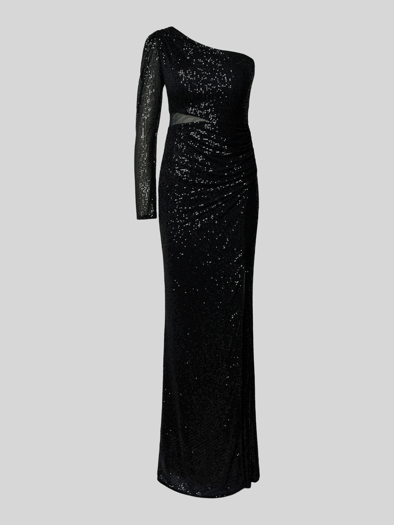 TROYDEN COLLECTION Avondjurk met one shoulder-design
