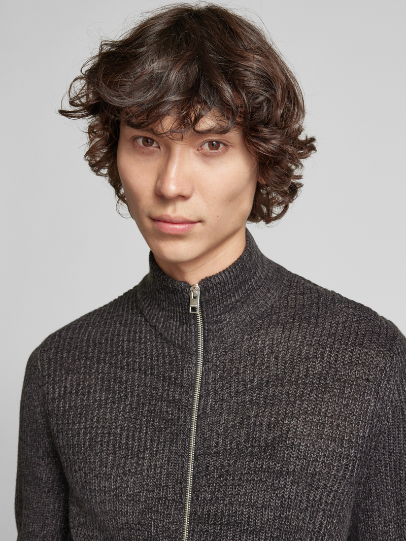 jack & jones Cardigan met opstaande kraag model 'LEWIS'