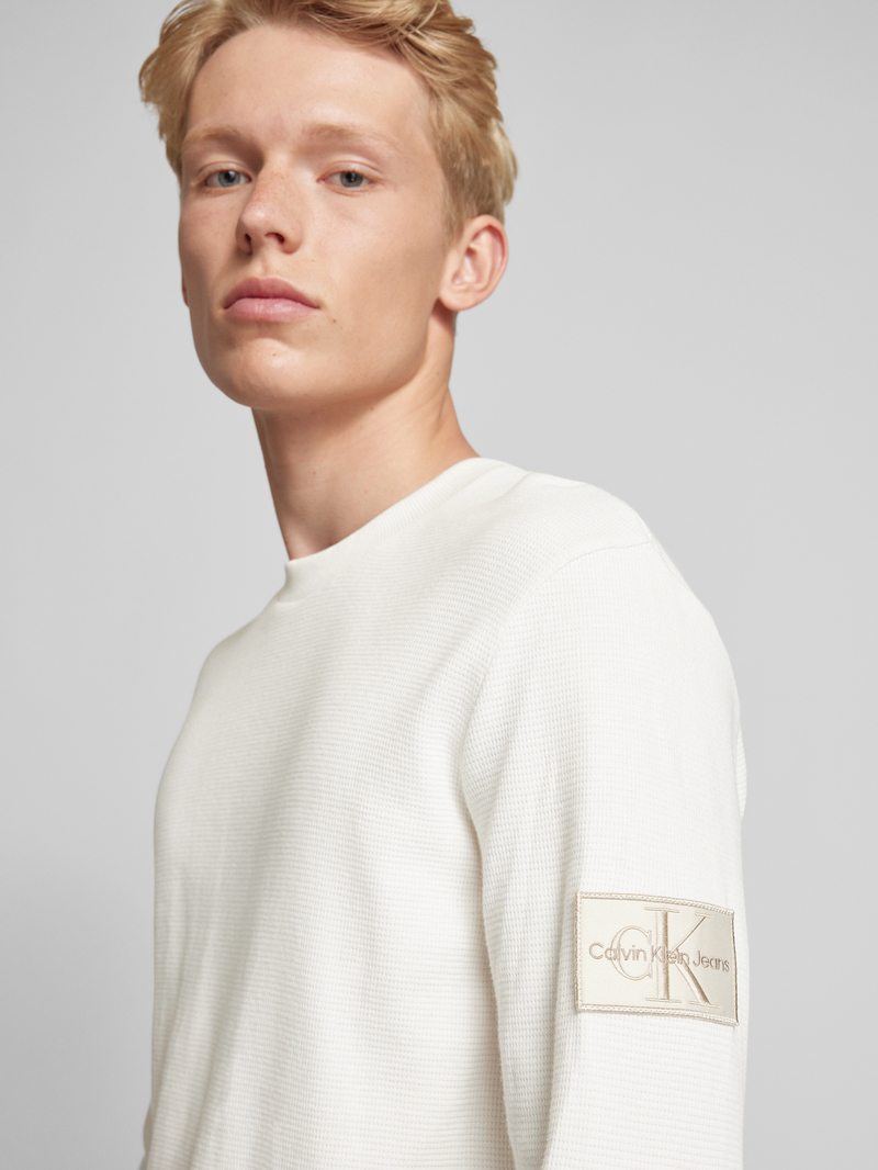 Calvin Klein Jeans Shirt met lange mouwen en labelpatch