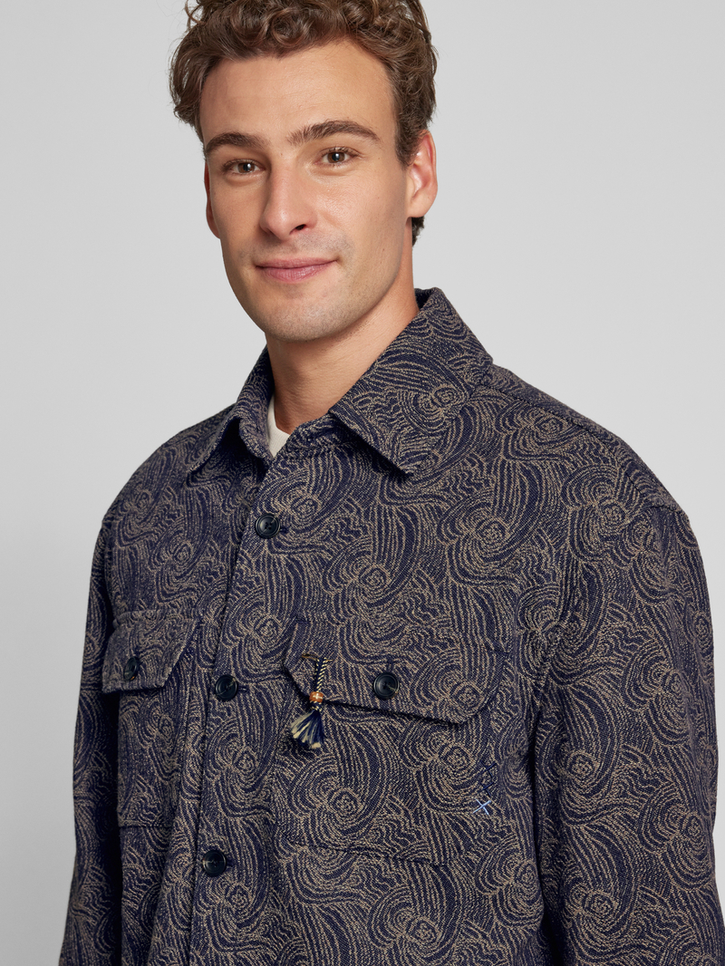 Scotch & Soda Regular fit overhemdjack met borstzakken