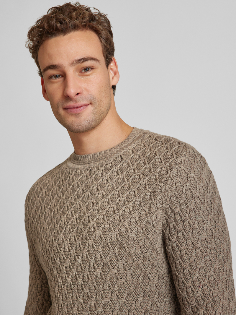 GABBA Gebreide pullover met ronde hals model 'AKSLA'
